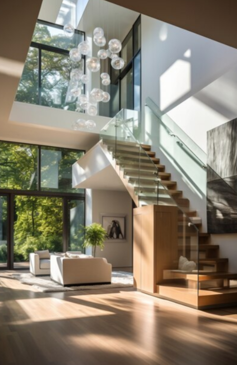 Стеклянная лестница: самый модный элемент дизайна вашего дома - prodajka